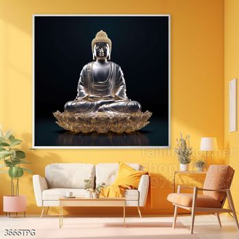 Tranh tranh trí tường phật giáo sang trọng
