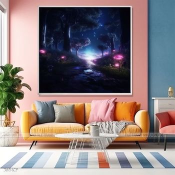 Tranh nghệ thuật hiện đại cô gái thổ dân