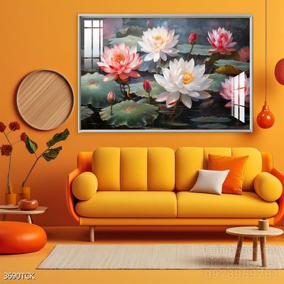 Tranh cá chép hoa sen