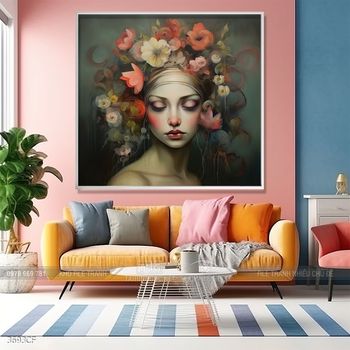 Tranh treo tường trang trí quán cà phê sang chảnh