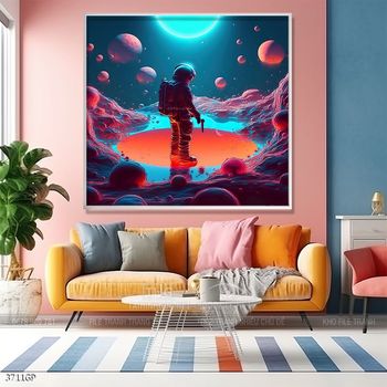 Tranh phi hành gia treo tường