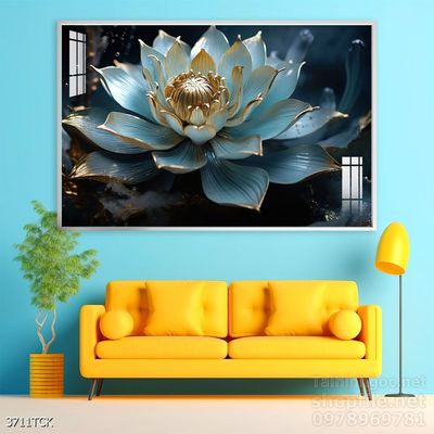 Tranh cá chép hoa sen treo tường mang nhiều ý nghĩa