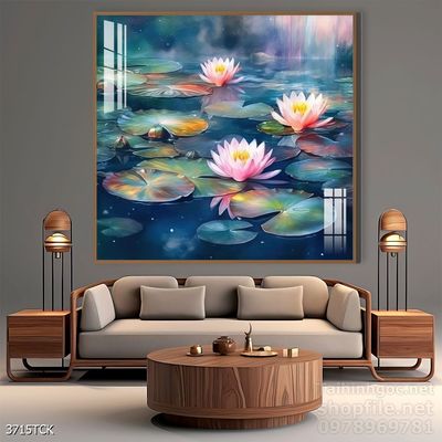 Tranh cá chép hoa sen đẹp mang nhiều ý nghĩa