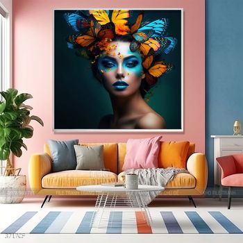 Tranh decor trang trí quán cafe nghệ thuật hiện đại