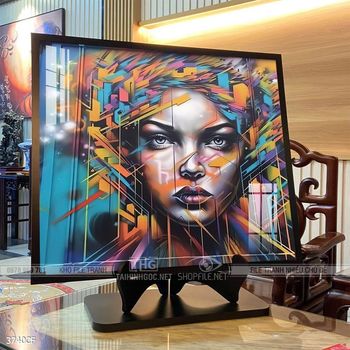 Tranh treo tường quán cafe, trà sữa đầy nghệ thuật