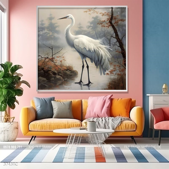 Tranh chim công hoa mẫu đơn đẹp và ý nghĩa