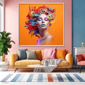 Tranh decor trang trí quán cafe nghệ thuật hiện đại