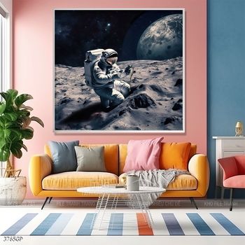 Tranh phi hành gia treo tường