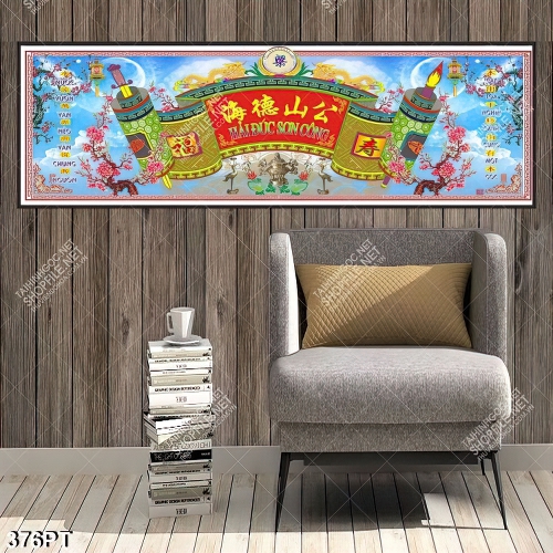 Tranh 3d treo bàn thờ