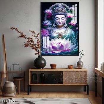 File tranh Phật giáo decor trang trí tường nhà phòng thờ