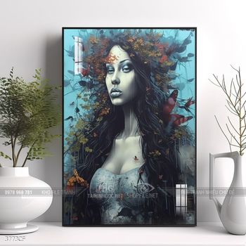 Tranh decor trang trí quán cafe nghệ thuật hiện đại