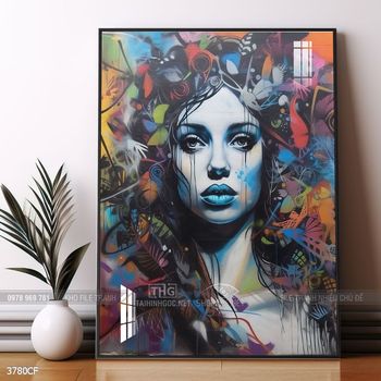 Tranh treo tường trang trí quán cà phê sang chảnh