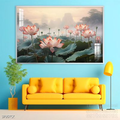 Tranh cá chép hoa sen đẹp mang nhiều ý nghĩa