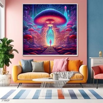 Tranh nghệ thuật phi hành gia treo trang trí tường