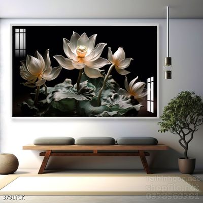 Tranh cá chép hoa sen treo tường mang nhiều ý nghĩa