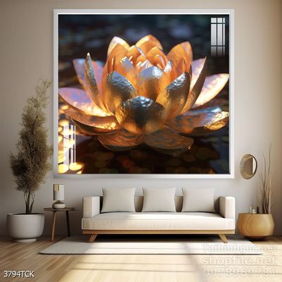 File tranh cá chép hoa sen mẫu mới nhất