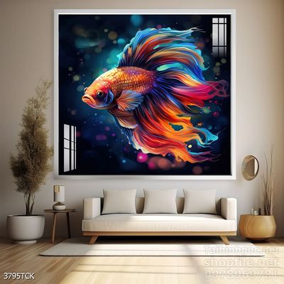 Tranh cá chép hoa sen đẹp mang nhiều ý nghĩa