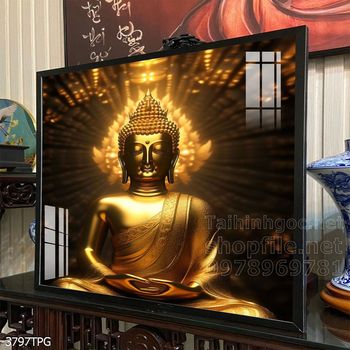 Tranh tranh trí tường phật giáo sang trọng