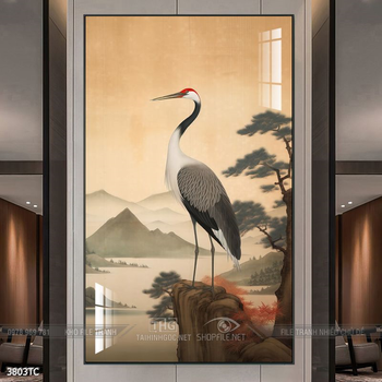 Tranh chim công hoa mẫu đơn đẹp và ý nghĩa