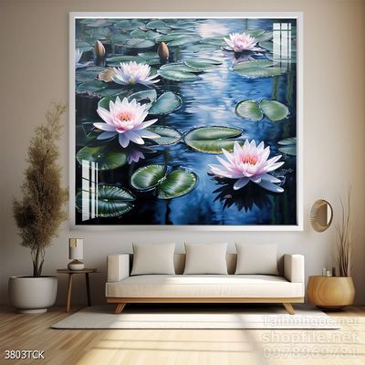 File tranh cá chép hoa sen mẫu mới nhất