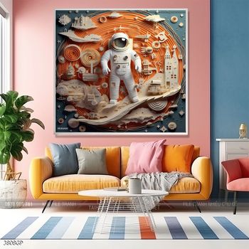 Tranh phi hành gia treo tường