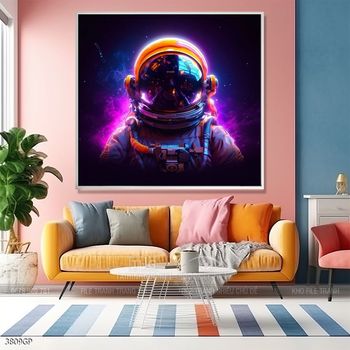 Tranh nghệ thuật phi hành gia treo tường