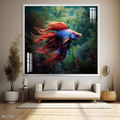 Tranh cá chép hoa sen đẹp mang nhiều ý nghĩa