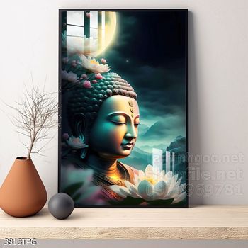 File tranh Phật giáo decor trang trí tường nhà phòng thờ