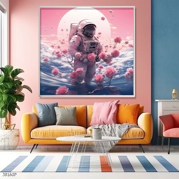 Tranh phi hành gia đẹp