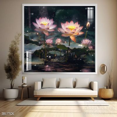 Tranh cá chép hoa sen treo tường mang nhiều ý nghĩa