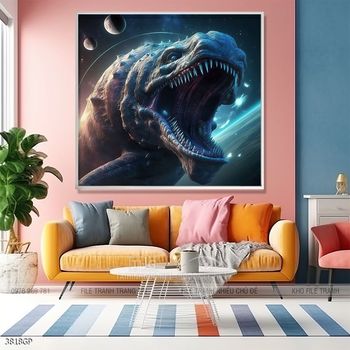 Tranh nghệ thuật phi hành gia treo tường