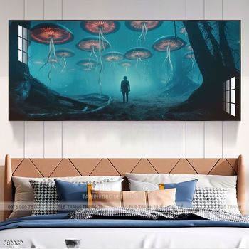 Tranh nghệ thuật phi hành gia treo trang trí tường