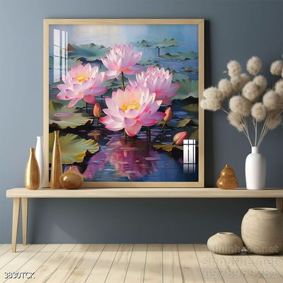 Tranh cá chép hoa sen đẹp mang nhiều ý nghĩa