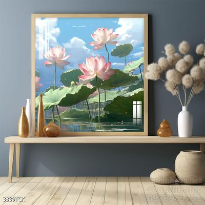 Tranh cá chép hoa sen đẹp mang nhiều ý nghĩa