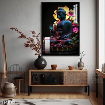 Tranh tranh trí tường phật giáo sang trọng