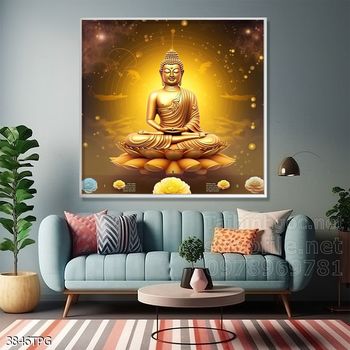 File tranh Phật giáo decor trang trí tường nhà phòng thờ