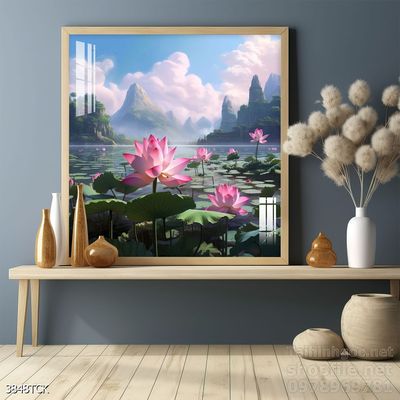 Tranh cá chép hoa sen đẹp mang nhiều ý nghĩa