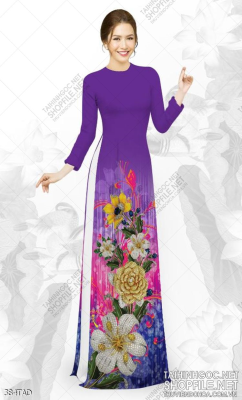 File tranh vải áo dài việt nam 384