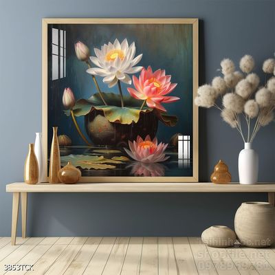 Tranh cá chép hoa sen treo tường mang nhiều ý nghĩa