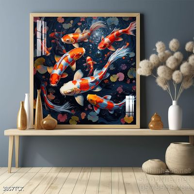 Tranh cá chép hoa sen đẹp mang nhiều ý nghĩa