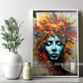 Tranh ly Cà Phê và hạt Cà Phê đẹp