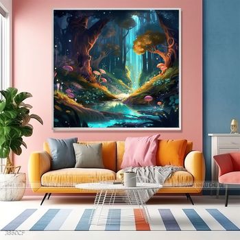 Tranh nghệ thuật hiện đại cô gái thổ dân