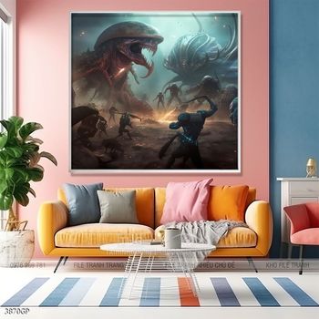 Tranh nghệ thuật phi hành gia treo tường