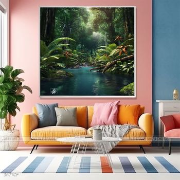 Tranh decor trang trí quán cafe nghệ thuật hiện đại