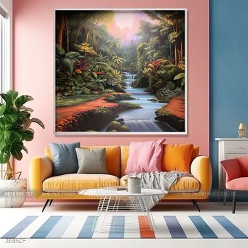 Tranh trang trí quán cafe, quán nước hiện đại