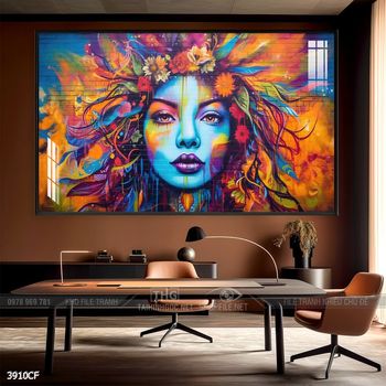 Tranh treo tường trang trí quán cà phê sang chảnh