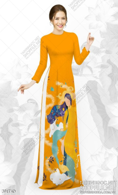 File tranh vải áo dài việt nam 391