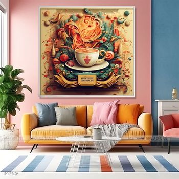 Tranh decor trang trí quán cà phê, trà sữa, trà chanh