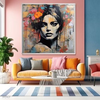 Tranh treo tường quán cafe, trà sữa đầy nghệ thuật