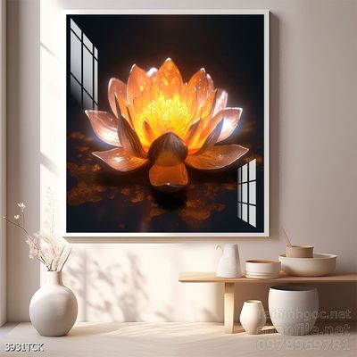 Tranh cá chép hoa sen cực đẹp